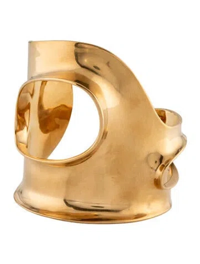 Pre-owned Ferragamo Sculptural Cuff Bracelet, 5" In Multi