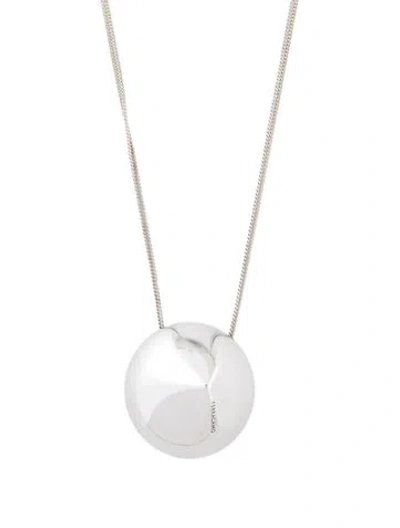 Pre-owned Ferragamo Sculptural Pendant Necklace, 27.5" In Multi