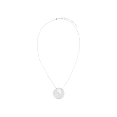 Pre-owned Ferragamo Sculptural Pendant Necklace 'silver' | Women's Size Onesize