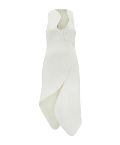 FERRAGAMO FERRAGAMO ASYMMETRIC SLEEVELESS MIDI DRESS