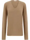 Ferragamo Seamless Knitted Sweater In Green