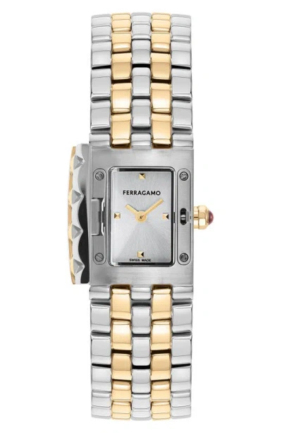 FERRAGAMO FERRAGAMO SECRET BRACELET WATCH, 18.5MM X 30MM