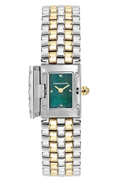 Ferragamo Secret Bracelet Watch, 18.5mm X 30mm In Neutral