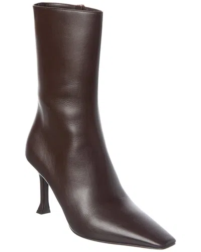 Ferragamo Selema Z Leather Bootie In Brown