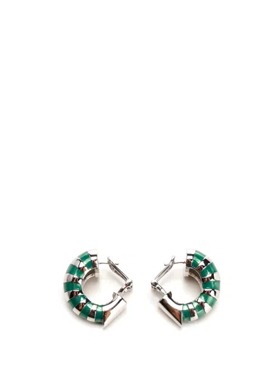 Ferragamo Semi-circle Earrings In Silver
