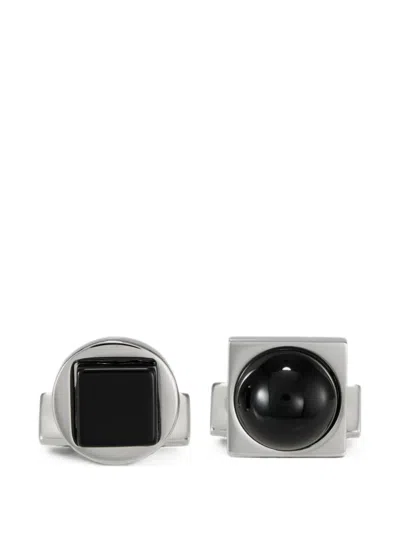 Ferragamo Semi Precious Stone Cufflinks In Multi