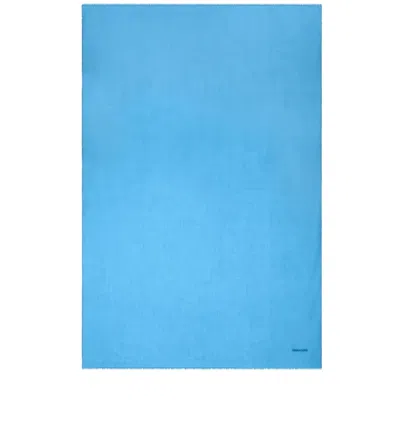 Ferragamo Semi-sheer Cashmere Scarf In Blue