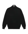 Ferragamo Semi-zipper Sweater In Black