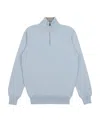 Ferragamo Semi-zipper Sweater In Gray