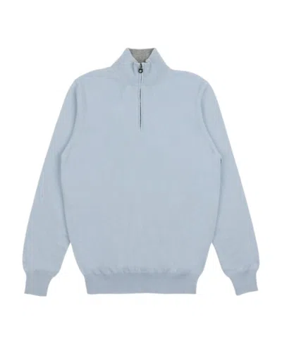 Ferragamo Semi-zipper Sweater In Gray