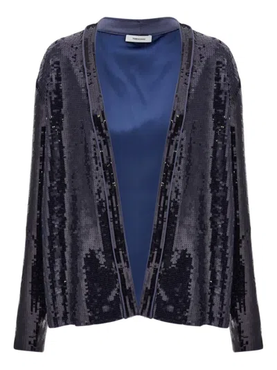 Ferragamo Sequin-embellished Jacket In Black