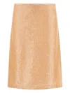 Ferragamo Sequin-embellished Midi Skirt In Pink