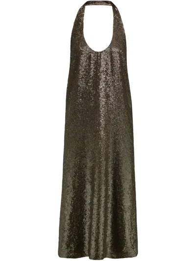 FERRAGAMO SEQUINNED MIDI DRESS
