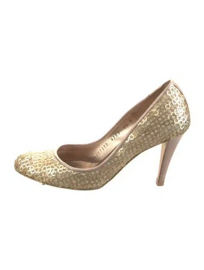 Pre-owned Ferragamo Sequins Sequin Embellishments Pumps