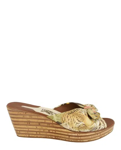 Ferragamo Seta 1994 Archive Limited Edition Wedges In Multi