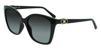 Ferragamo Sf 1026s 001 Men's Sunglasses Black Size 54