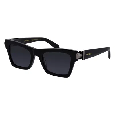 Ferragamo Sf 2013s 001 52mm Womens Cat Eye Sunglasses In Black