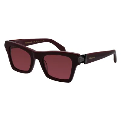 Ferragamo Sf 2013s 606 52mm Womens Cat Eye Sunglasses In Brown