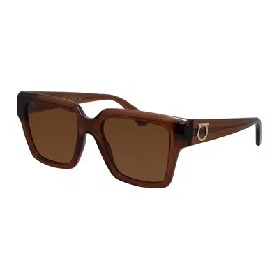 Ferragamo Sf 2014s 232 54mm Womens Square Sunglasses In Brown