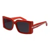 Ferragamo Sf 2032s 600 55mm Womens Square Sunglasses In Red