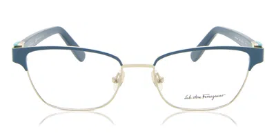 Ferragamo Sf 2148 Women's Glasses, Blue, Size 52