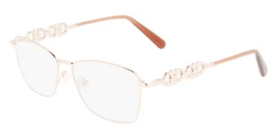 Ferragamo Sf 2218 Men's Glasses, Rose-gold, Size 54