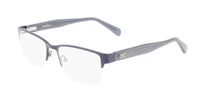 Ferragamo Sf 2222 Men's Glasses, Blue, Size 54