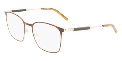 Ferragamo Sf 2566 Men's Glasses, Tortoiseshell, Size 54 In Brown
