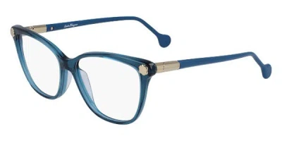 Ferragamo Sf 2838 Women's Glasses, Blue, Size 53
