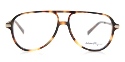 Ferragamo Sf 2855 214 Men's Glasses Tortoiseshell Size 57 - Free Lenses - Blue Light Block Available