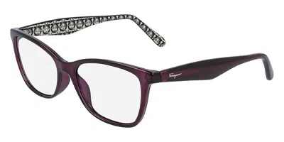 Ferragamo Sf 2866 513 Women's Glasses Purple Size 54 - Free Lenses - Blue Light Block Available