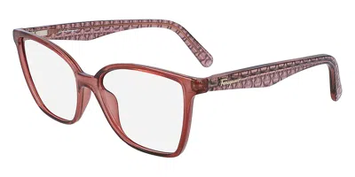 Ferragamo Sf 2868 643 Women's Glasses Red Size 54 - Free Lenses - Blue Light Block Available