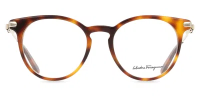 Ferragamo Sf 2927 Men's Glasses, Tortoiseshell, Size 50 In Brown