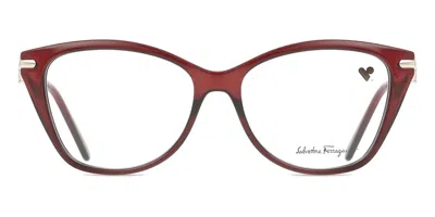 Ferragamo Sf 2937r Women's Glasses, Red, Size 54