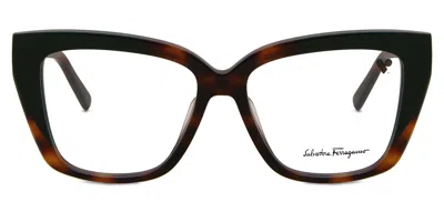 Ferragamo Sf 2939 220 Women's Glasses Tortoiseshell Size 54 - Free Lenses - Blue Light Block Available In Burgundy