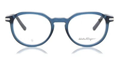 Ferragamo Sf 2955 Men's Glasses, Blue, Size 51