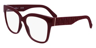 Ferragamo Sf 2956e Women's Glasses, Burgundy, Size 54