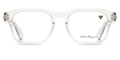 Ferragamo Sf 2958 Men's Glasses, Clear, Size 52 In White