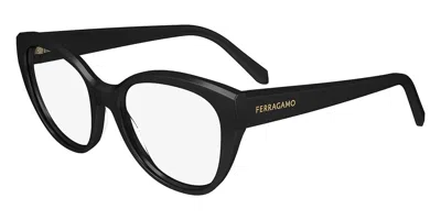 Ferragamo Sf 2970 Women's Glasses, Black, Size 53