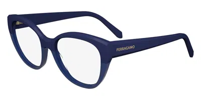Ferragamo Sf 2970 Women's Glasses, Blue, Size 53