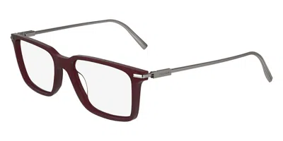 Ferragamo Sf 2977 Men's Glasses, Burgundy, Size 53 In Brown