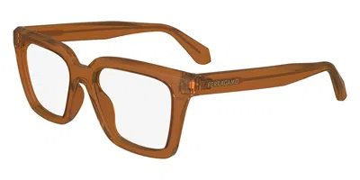 Ferragamo Sf 2985 Women's Glasses, Brown, Size 52