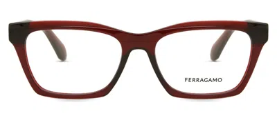 Ferragamo Sf 2986 Women's Glasses, Red, Size 53