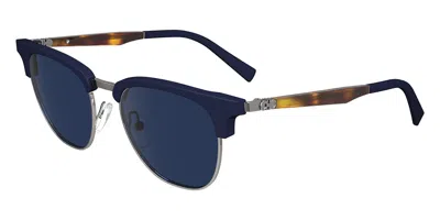 Ferragamo Sf 307s 414 Men's Sunglasses Blue Size 53 In Black