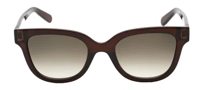 Ferragamo Sf1066s 210 Square Sunglasses In Brown