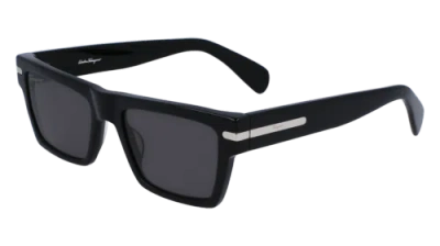 Pre-owned Ferragamo Sf1086s 001 Black 54/19/145 Male Sunglasses