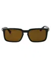 Ferragamo Dark Green Acetate Sunglasses In Black