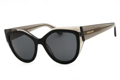 Ferragamo Sf2004s Cat-eye Acetate Sunglasses In Black