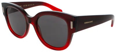 Ferragamo Sf2007s Acetate Sunglasses For Men In Brown