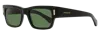 Ferragamo Sf2011s Rectangular Rivet Acetate Sunglasses In Black